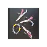 Silikon At Çek Takımı (2 AD) V8 Silikon Balıklı Çapari 6,5 Cm Şeffaf