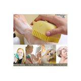 Silikon Banyo Duş Jeli Kesesi Hazneli Şampuan Peeling Vücut Masaj Fırçası