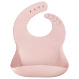 Silikon Basıcs Mama Önlüğü Pinky Pink 1 Adet