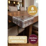 Silikon Bebek Çocuk Masa Kenar Koruyucu Mobilya Köşe Koruyucu Bebek Kafa Çarpma Önleyici - 8 ADET