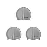 Silikon Bone, Kaymaz, Su Geçirmez, Deniz ve Havuz Için Uygun, Unisex, Koyu Gri, SC-604 3lü Paket - 12 V / Altın