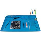 Silikon Çalışma Tamir Pedi S180 555X350mm Isıya Dayanıklı Manyetikli / Mıknatıslı