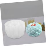 Silikon Çiçek Tomurcuğu Tealight Mumluk Kalıbı