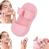 Silikon Cilt Yüz El Temizleme ve Peeling Fırçası, pembe