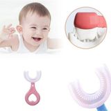 Silikon Çocuk Diş Fırçası Tartar Temizleyici (2-12 Yaş) - Pembe Midastech