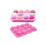 Silikon Çoklu Desen Kek Muffin Çikolata Mum Buz Kalıp
