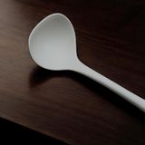 Silikon Çorba Kepçesi - 29,5 cm Krem Renkli Özel Seri - 01P-Pembe