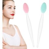 Silikon Dudak Fırçalayın Fırça Dudak Scrubber Aracı Dudak Exfoliator Fırça Peeling Dudak Fı - Çok Renkli