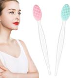 Silikon dudak fırçalayın fırça dudak Scrubber aracı dudak Exfoliator fırça peeling dudak fırçalama a