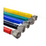 Silikon Elektrik Kablosu, Silikon Kauçuk Tel ve Kablo(Green; 20m; 9 AWG) | Terminal Bağlantısı Cihaz Kablolaması İçin Yeşil 9 AWG 2-20 Metre