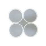 Silikon Epoksi Yuvarlak Bardak Altlığı Kalıbı 12 CM 4 lü