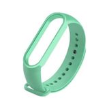 Silikon Esnek Akıllı Bileklik Kordonu Mi Band 5 - 6 Uyumlu acik-mavi