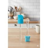 Silikon Fırça ve Spatula Seti – 5 Renk Seçeneği (Isıya Dayanıklı) - Mavi