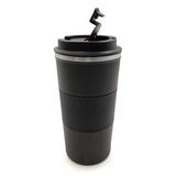 Silikon Halkalı 500 Ml Çelik Termos (Siyah)