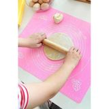 Silikon Hamur Açma Matı, Dezgah Üstü Hamur Şekillendirme Matı, İnce Katlanabilir Ve Yıkanabilir 50X40 Cm
