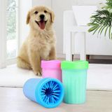 Silikon Jel Fırçalı Kedi Köpek Pati Ayak Yıkama Temizleme Kovası (Küçük) (5570)