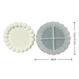 Silikon Kalıp Taş Tozu İthal Bubble Küçük Tabak Kalıbı Mum Epoksi Reçine