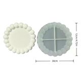 Silikon Kalıp Taş Tozu İthal Dekoratif Bubble Küçük Tabak Kalıbı Mum Epoksi Reçine Hb65-0182