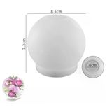 Silikon Kalıp Taş Tozu Parafin İthal Dekoratif Küre Küçük Tealight Mumluk Kalıbı Epoksi Hb120-0162
