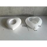 Silikon Kalıp Taş Tozu Parafin İthal Dekoratif Tealight Kalp Figür Mumluk Kalıbı Epoksi Hb120-0175