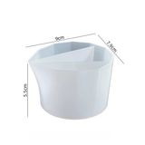 Silikon Kap Taş Tozu Harcı Döküm İthal Küçük Boy Üç Bölmeli Epoksi Sanatı Döküm Kabı Hb7521-0128