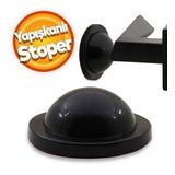 Silikon Kapı Stoperi Tamponu Yapışkanlı Siyah Kapı Kolu Stopu Sessiz Stop