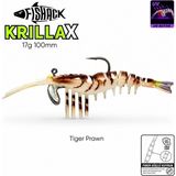 Silikon Karides Yem Fishack Krillax - Uv Boyalı - 17G 100MM - Renk Tiger Prawn