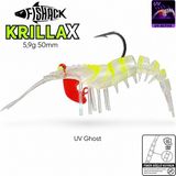 Silikon Karides Yem Fishack Krillax - Uv Boyalı - 5,9g 50MM - Renk Uv Ghost