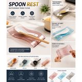 Silikon Kaşık Altlığı (Spoon Rest) – Mutfak Tezgah Koruyucu - Siyah
