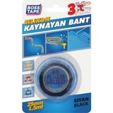 Silikon Kaynayan Bant Siyah 25mmx1,5mt