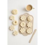 Silikon Kek ve Çikolata Kalıbı 6 Lı Krem Renk Pasta Tatlı Muffin Kalıbı