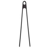 Silikon Kızartma Maşası, 1 Adet, Silikon, 29 cm, Siyah, BPA Free