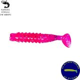 Silikon Kurt Yem - 1,5g 45MM - Fishack - 10 Adet - Uv Silikon - Pembe - Karides Kokulu - Renkli