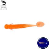 Silikon Kurt Yem - 1g 50MM - Fishack Wormix - 10 Adet - Orange - Uv Silikon - Çok Renkli - Standart