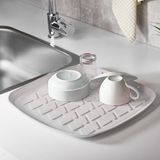 Silikon Lavabo Halısı – Kaymaz ve Çok Amaçlı Evye Matı - Gri
