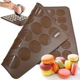 Silikon Makaron Pişirme Matı Kalıbı 42'li Mat - Çok Renkli