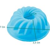 Silikon Muffin Kalıbı 6'lı - Açık Mavi