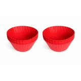 Silikon Muffin Kalıbı, Düz – 6’lı Paket Isıya Dayanıklı Yapışmaz (2)