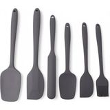 Silikon Mutfak Yardımcısı, 6 Adet Silikon Spatula, Çorba Kaşığı, Fırın Fırçası, Spatula