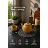 Silikon Nihale, Isıya Dayanıklı Nihale,tava Tencere Altlığı,vakumlu Kapak Füme - Çok Renkli