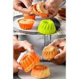 Silikon Pişirme Kalıbı 6 Lı Mini Kek Kalıbı 3D Kurabiye Pasta Muffin Kalıpları