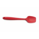 Silikon Pişirme - Servis Kaşığı (Pilav Kaşığı/Kürek Spatula), Isıya Dayanıklı, Çizmez, Askılı, Tek Parça Tasarım (1, Kırmızı)