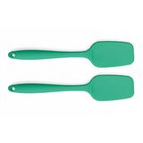 Silikon Pişirme - Servis Kaşığı (Pilav Kaşığı/Kürek Spatula), Isıya Dayanıklı, Çizmez, Askılı, Tek Parça Tasarım (2, Yeşil)