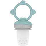 Silikon Püre Meyve Sebze Emziği Aqua Green / Powder Grey