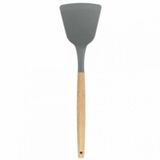Silikon Servis Spatulası Ahşap Sap ( Asp-12)