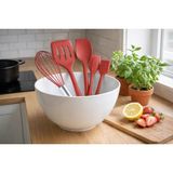 Silikon Spatula Seti 5'li - Çırpıcılı, Yapışmaz Tava Uyumlu, Isıya Dayanıklı Mutfak Seti (Kırmızı) - Çok Renkli - Standart
