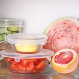 Silikon Streç Kapak Seti 6 Adet Kupa Bardak Kavanoz Kase Bonesi 6 Lı Silikon Kapak Seti Bpa içermez