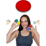 Silikon Stres Topu El Egzersizi EL kasları ve Fizik Tedavisi Topu FC-050 - Kırmızı
