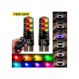 Silikon T10 Park Ampülü 12 Led Rgb Uzaktan Kumandalı Aydınlatma