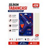 Silikon Tabancası 40W + 5 Adet Mum Silikon Hediye Sıcak Silikon Yapıştırıcı Tabancası Hobi Tamir ve El Sanatları Seti TB40